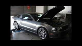 Keiths Vortech Supercharged 2013 Sterling Grey Mustang GT  Dyno Run 1 [upl. by Hana]