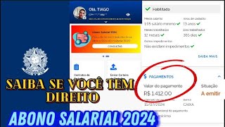 Abono Salarial 2024 VOCÊ Tem Direito [upl. by Onailerua82]