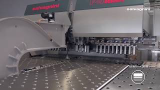 Salvagnini panel bending P42116 kit production with heavy gage parts [upl. by Hilel]