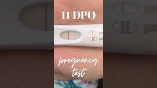 11 DPO Live Pregnancy Test infertility ttc pregnant shorts [upl. by Inalak]