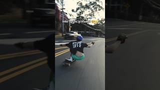 Skating in Traffic is Crazy 🤯 [upl. by Orsino404]