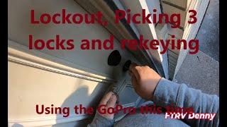 House lockout and rekey using GoPro [upl. by Shakti]