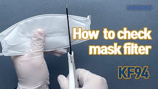 how to check kf94 mask filter  4ply filter [upl. by Lamar]