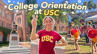 College Orientation VLOG  USC Freshman Year 💛❤️✌🏽 [upl. by Karlow]