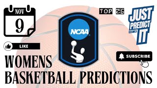 NCAA WOMENS BASKETBALL PREDICTIONS 1192024  FREE PICKS [upl. by Irrahs]