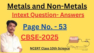 Class 10 science Chapter 3 intext question answers page 53 InText QuestionsAnswers CBSE 2025 [upl. by Dicks]