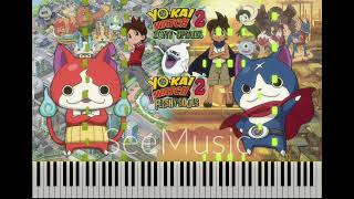 Yokai Watch 2  Investigation  Yokai Search Piano Tutorial [upl. by Octavia510]