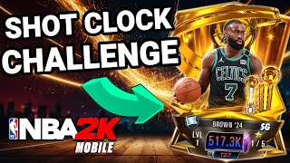 Shot Clock Challenge Pack Opening For Finals MVP Jaylen Brown  NBA 2K Mobile [upl. by Rheims]