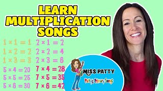 Learn Multiplication Songs for Children Times Tables Multiply Numbers 112 for Kids by Patty Shukla [upl. by Adnulahs606]