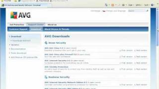 AVG Tutorial  How to download the AVG 90 Installation Package [upl. by Rennie752]