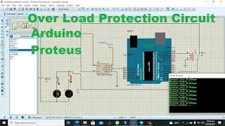 simulation of overload protection circuit with arduino in proteus [upl. by Aysan]