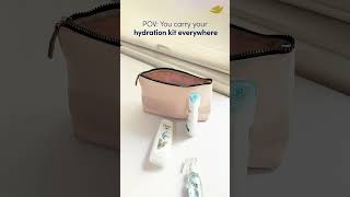 Pack your hair hydration kit wherever you go 💙​ [upl. by Hadwyn]