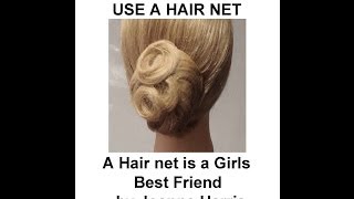 How to Use a Hair Net A hair net is a girls best friend fast easy and simple by Joanne Harris [upl. by Sikes]