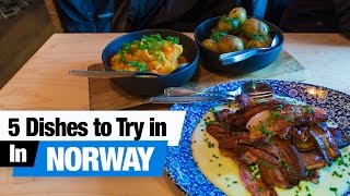 Norwegian Food Tour  5 Dishes to Try in Oslo Norway Americans Try Norwegian Food [upl. by Calesta190]