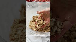 GlutenFree Strawberry Rhubarb Crisp [upl. by Adelpho]