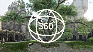 Hogwarts 360º Ambience 🌳 Castle Courtyard  Look around the Scene Musicless [upl. by Yremogtnom]