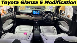 Toyota Glanza E Base to Top Modification in ₹60000✅ Full Interior Modified [upl. by Chellman]