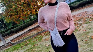 👜 BOLSO Con flecos 👜 Tejido a crochet 🧶 [upl. by Bramwell]