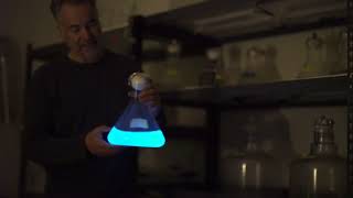 Nighttime Demonstration of Bioluminescent Plankton  Glowing Algae in the Dark [upl. by Lledner]