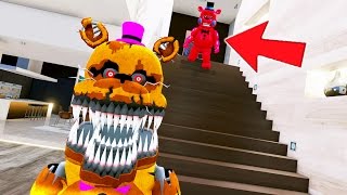 NIGHTMARE FREDBEAR vs RED TOY FREDDY GUESS WHO WINS GTA 5 Mods FNAF RedHatter [upl. by Toinette]