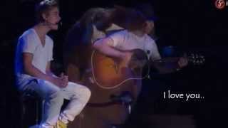 Justin Bieber  Be alright Live Performance With Lyrics HD [upl. by Nytsirk]