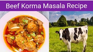 Beef Korma Masala Recipe By Desi Food Home l Korma Recipe l Beef Ka Salan Recipe [upl. by Neivad]