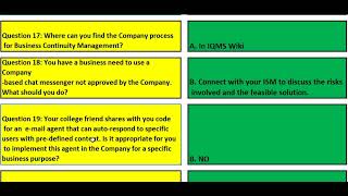 7408  iSecurity quiz WBT answers Part 3  IEvolve  TCS  YouTube tcs InstantSolution [upl. by Nerine]