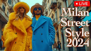 Italian Winter 2024 Street Fashion A Glimpse of the Citys Street Fashion Trends [upl. by Eerized309]