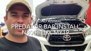 Predator bull bar install Toyota Hilux Offroad Animal [upl. by Nosille295]