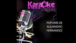 Alejandro Fernandez Karaoke Popurri ranchero [upl. by Llorre]