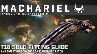 Machariel Fitting Guide  T10 Solo Post NPC Patch  Sweet Poison  EVE Echoes [upl. by Dayiz126]