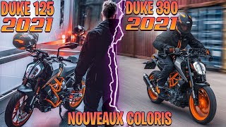 ✅KTM 125 et 390 DUKE 2021 Prix Specs coloris✅une bonne moto pour les A2  MOTOACTU [upl. by Aniad]