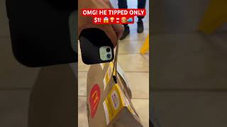 OMG HE TIPPED ONLY 1 🚙🍟🥤🍔😱 shorts mcdonalds fooddelivery doordash gigworker gigwork [upl. by Euqimod711]