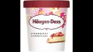 HAAGEN¬DAZS STRAWBERY CHEESECAKE REVIEW [upl. by Aekal519]