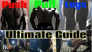 ULTIMATE GUIDE to the PUSH PULL LEGS SPLIT Exercises Sets Modifications [upl. by Ylecara862]