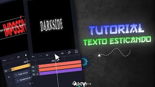 Tutorial Como Fazer Texto Esticando Para usar em Overlay Lyrics pelo  Alight Motion [upl. by Chilcote]