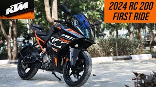 2024 KTM RC 200 First Ride Review  Street Hawk Vibes 🔥🔥🔥 [upl. by Aenet]