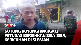 Warga Kerja Bakti Bersihkan Ruko Dampak Kerusuhan Kelompok Pemuda  Ragam Perkara tvOne [upl. by Leavitt]