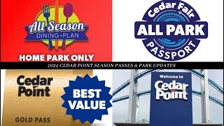 CEDAR POINT 2024 SEASON PASSES AND PARK UPDATES [upl. by Lehsreh718]