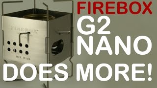 Firebox G2 NANO Ultralight Backpacking Alcohol Wood Fuel Tablet Camping Stove [upl. by Sorcim60]