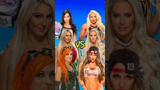 Mandy Rose Maryse Nikki Bella VS Charlotte Flair AJ Lee Becky Lynch 👿 comparison [upl. by Zondra]