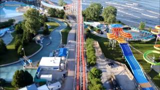 Cedar Point Magnum XL200  On Ride Front Row POV  July 15 2015 [upl. by Landau968]