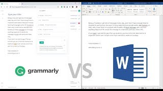 Grammarly vs Microsoft Word  Testing the Grammar Power 2019 [upl. by Ahtoelc]