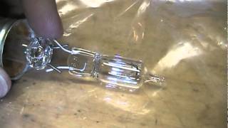 Smashing a Philips EcoVantage halogen incandescent light bulb [upl. by Niple]