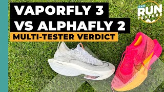 Nike Vaporfly 3 vs Nike Alphafly NEXT 2 Which Nike carbon supershoe should you get [upl. by Crescin]