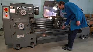 Potisje PA30 Lathe  Quick Runthrough  Carriage and cross slide [upl. by Procter]