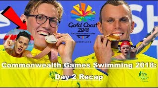 Commonwealth Games Swimming 2018 Day 2 Recap [upl. by Ethel]