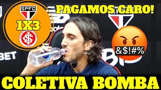 COLETIVA APÓS DERROTA VERGONHOSA DO SÃO PAULO CONTRA O INTERNACIONAL [upl. by Aihseuqram510]