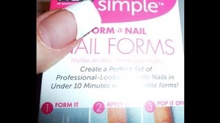 ASP Nail Forms Instant long nails in less than 5 minutes [upl. by Cariotta]