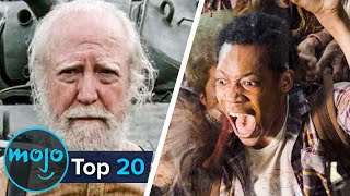 Top 20 Most Shocking Walking Dead Deaths [upl. by Ynner]